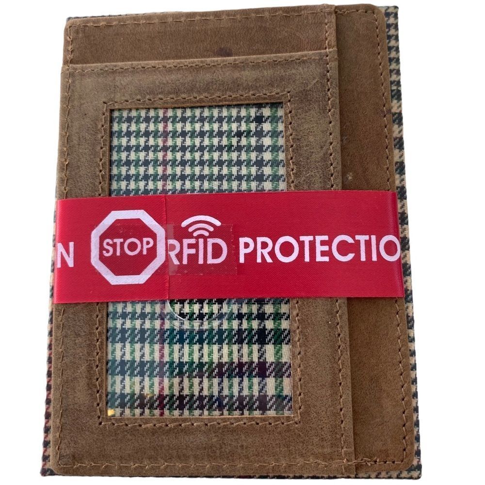 Mou Meraki Unisex Leather Front Pocket Credit Card Wallet Holder RFID Blocker - Picture 3 of 6